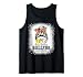 Messy Bun Mom Of Both Baseball Softball Busy Raising Ballers Tank Top