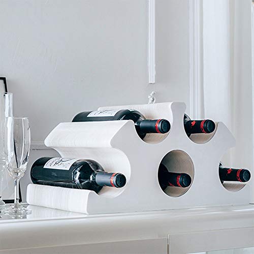 Soporte para botellas de vino con 5 lugares plegable ajustable miniatura 4