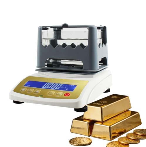 【RILEVATORE DI PUREZZA MULTIFUNZIONE】 Analizzatore elettronico avanzato progettato per determinare il valore dei carati dell'oro, la purezza dell'argento e i valori del platino. Una perfetta alternativa ai test chimici per rilevare il contenuto metallico di gioielli, argento e leghe di platino.