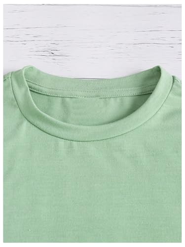 SweatyRocks Girl's T Shirts Cartoon Print Short Sleeve Crew Neck Cute Graphic Tees3