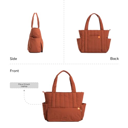 Image of Bayne Large Size Tote Bag with Lunch Compartment | Laptop Bags for Women Office Use | Waterproof Handbag for Women | Elegant Office Bags for Woman | Office Bag for Woman