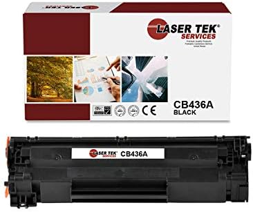 Laser Tek Services Compatible Toner Cartridge Replacement for HP 36A CB436A Works with HP Laserjet M1522n M1522nf MFP, P1505 Printers (Black, 1 Pack) - 2,000 Pages