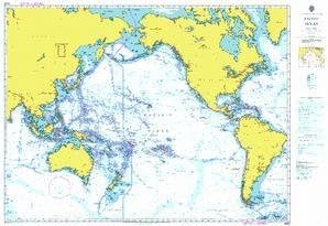 UKHO BA Chart 4002: A Planning Chart for The Pacific Ocean