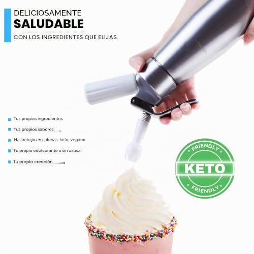 Miniatura 6 de Ico Cargas Sifon Para Espumas Cocina, 10 Unidades, 8g N2o Oxido Nitroso Para Sifon Cocina De Nata Profesional