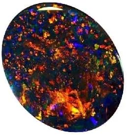 “Natural Black Opal Loose Gemstone – Certified Australian/Ethiopian Origin, ~5–10 Carat, Dark Base with Vivid Fire, Untreated, For Jewellery Making”