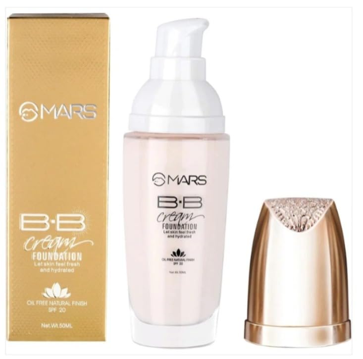 Ars Bb Cream Makeup Foundation For Women Spf 20 Oil Free Natural Finish Waterproof Long Lasting F12 50ml (Pack Of 1). (101-Ivory, Free Size)-image-5