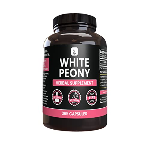 PURE ORIGINAL INGREDIENTS White Peony (365 Capsules) No Magnesium...