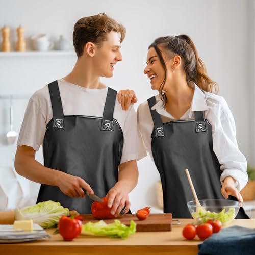 Jortmrd Schürze Wasserdicht Ölbeständig Metzgerschürze Arbeitsschürze mit Ärmelschützer Gummischürze Ölresisten PVC-Schürze für Geschirrwaschen, Laborarbeit, Metzgerei, Hundepflege, Fischreinigung