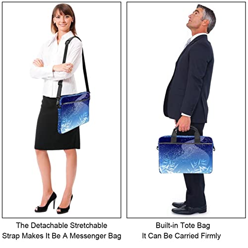 Sac ordinateur portable 13 pouces fleur violette et bambou - 4