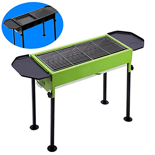 Tragbarer Holzkohle Tischgrill,Portabler-Koffer-Grill Mit Grillrost,Auffangschale FüR Kohle & Mit