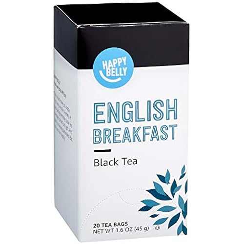 Amazon Brand - Happy Belly English Breakfast Tea Bags, 20 Count (Pack of 1)