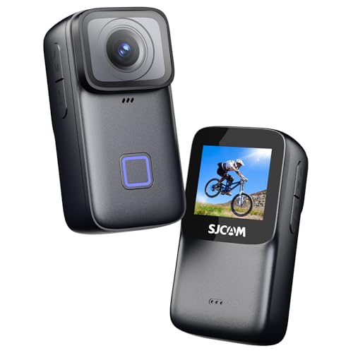SJCAM Cámara de acción C200PRO 4K30FPS Pantalla táctil antivibración, Gran Angular de 135°, cámara de acción portátil, Resistente al Agua, con Juego de Accesorios, Adecuado para Casco, Bicicleta