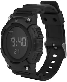 Relógio Digital Esportivo Tech Armor com Cronômetro Integrado Dual Time e À Prova D'água, Preto