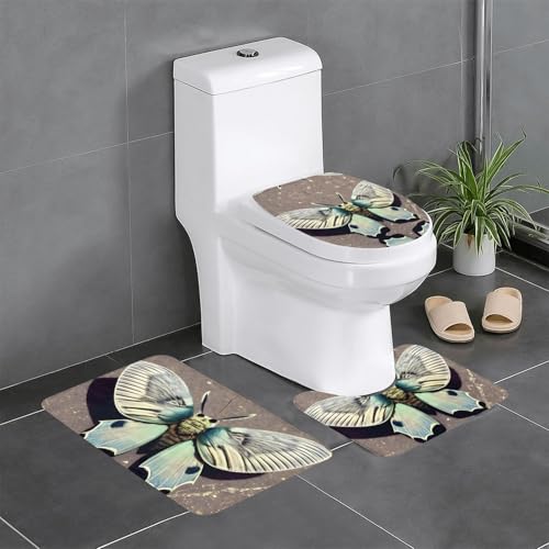 Tapis de salle de bain antidérapants contour et rectangulaire anti-glisse
