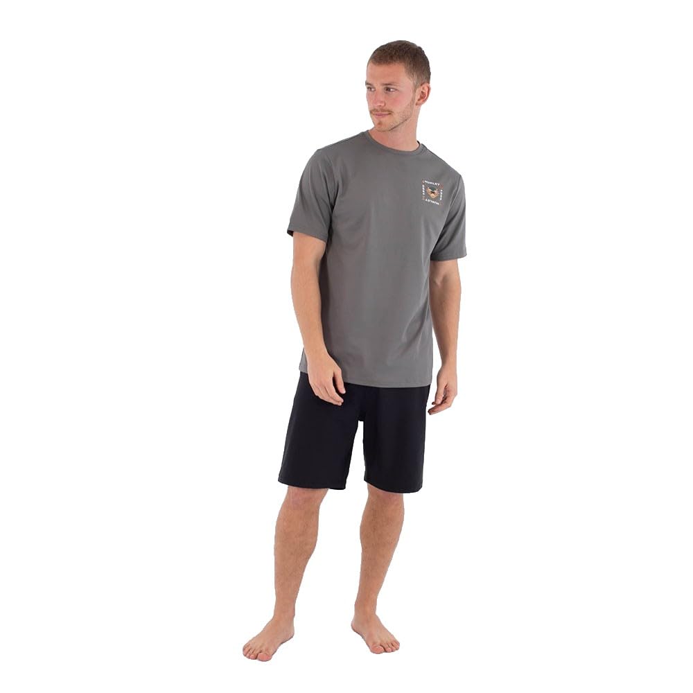 Hurley Men's Short-Sleeved Surf Lycra - Bolud T-Shirt Hombre