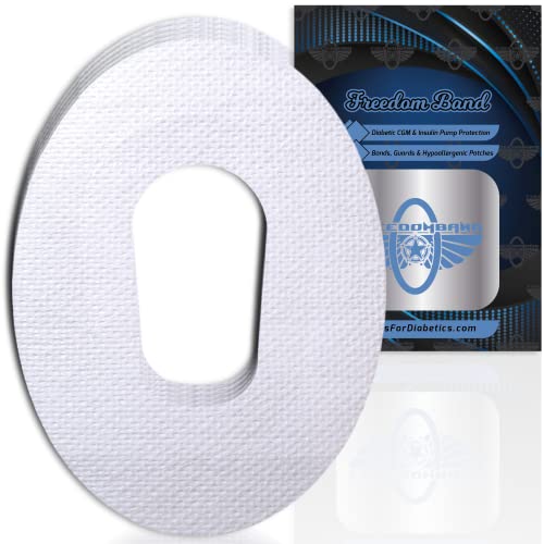 10 Count Hypoallergenic Guard Patches for Dexcom G6 CGM No Touch Patch Bumper Cover Tapes for All Brands : No Frey Waterproof (White)