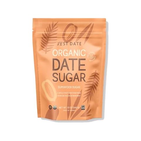 Just Date : Just Date Sugar : Organic Sugar Substitute Made From Dates - 12 oz. Box Cover