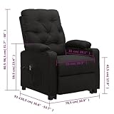 Zoom IMG-1 vidaxl poltrona alzapersona nera in Zoom IMG-1 vidaxl poltrona alzapersona nera in