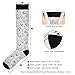 KOPIRIT Ghost Halloween White Compression Socks for Women Men Lightweight Circulation Compression Knee High Sock for Hiking Sports Athletic Travel