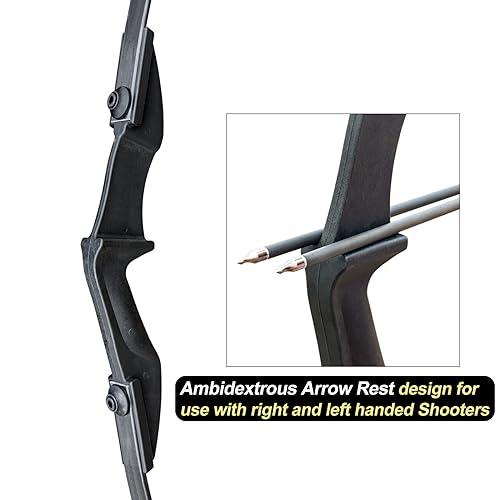 D&Q Recurve Bogen Set Erwachsene Pfeil und Bogen für Anfänger Bogenschießen Sportbogen beidhändig 30lb 40lb mit Bogenschießen Zubehör(30lb)