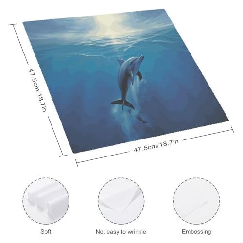 Servilletas de Tela Dolphins in The Ocean 4 Piezas miniatura 2