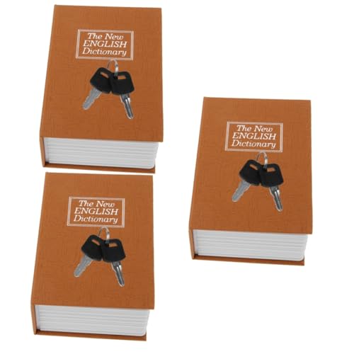 NUOBESTY Caja Fuerte De Simulación Caja De Almacenamiento Con Cerradura Para Escritorio Pequeña Contenedor De Monedas