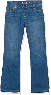 The Children's Place Girl's Basic Bootcut Jeans, Md Lara Wash, 8