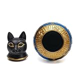 Urna para Mascotas, Resina egipcia con Significado Espiritual | de cremación para Mascotas - para Escritorio de luto en casa, pérdida de y para apreciar Preciosos Recuerdos