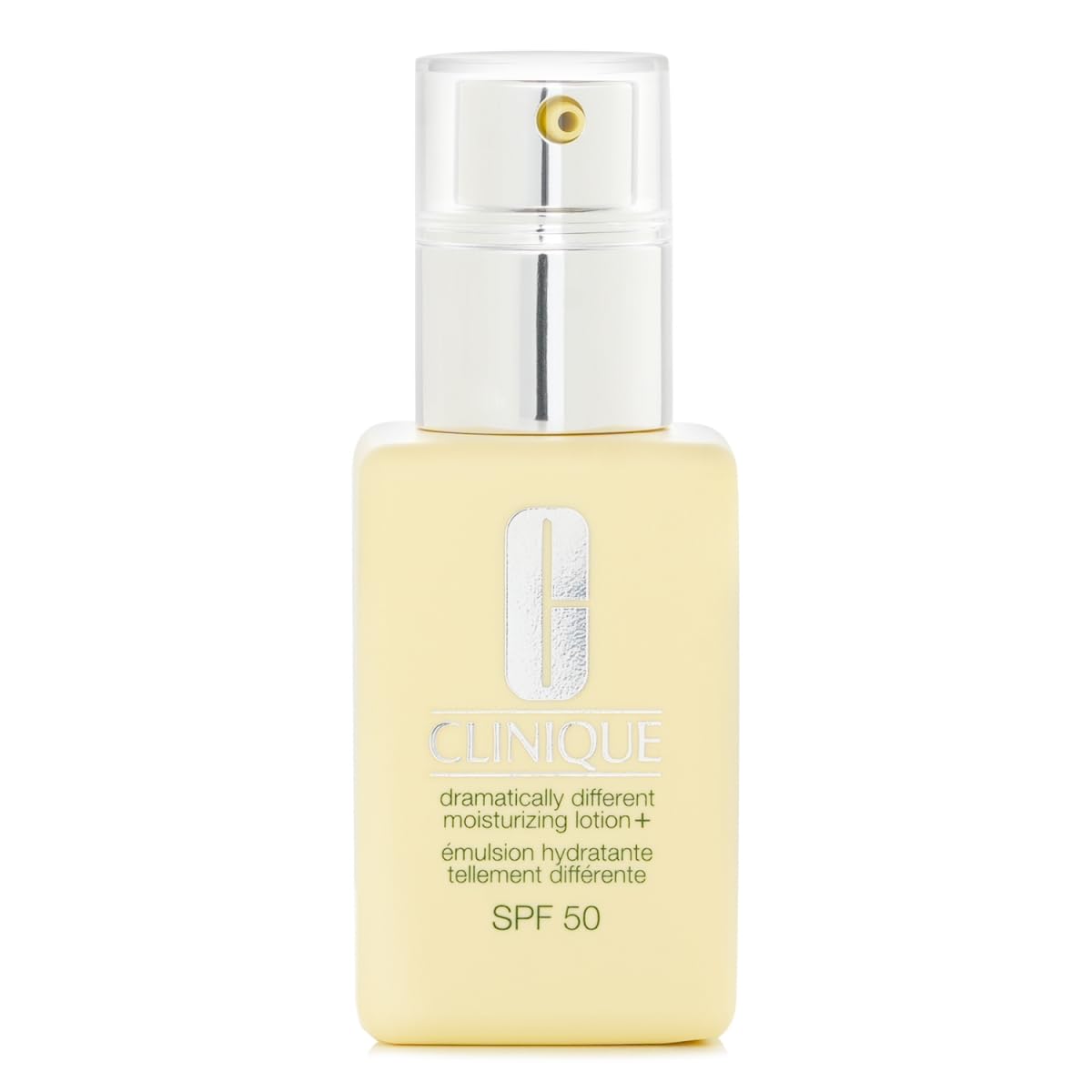 Clinique Dramatically Different Hidrating Lotion+ SPF 50 para pieles secas hasta pieles mixtas secas | Hidratante con protección solar, 75 ml