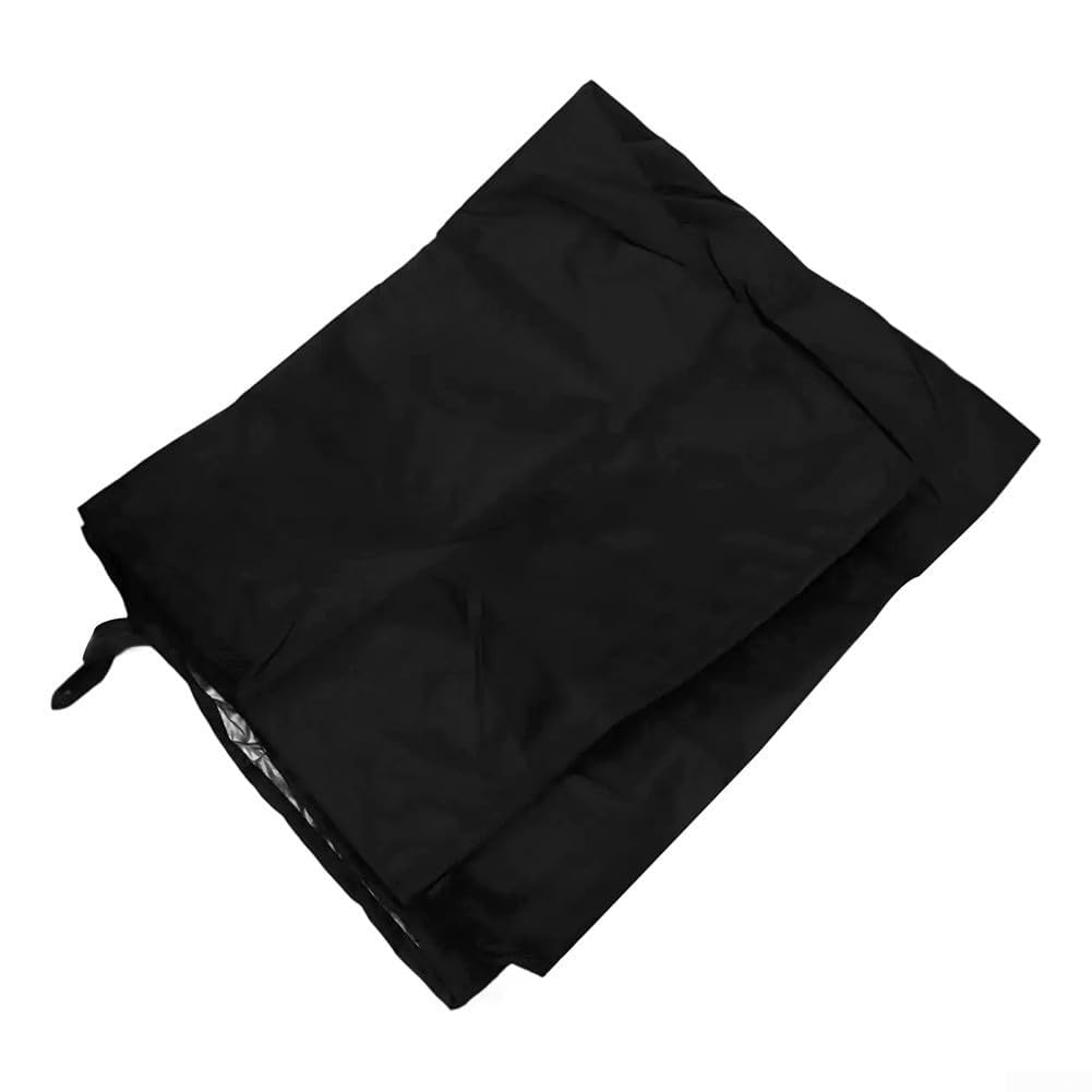 Copertura rettangolare per piscina, 1,8 x 3,5 m, in tessuto Oxford resistente e impermeabile, per piscine con telaio, protezione dai detriti, colore nero (2,8 x 4,3 m)
