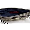Tommy Hilfiger Women's Beige Brown Logo Printed Large Wristlet Wallet Clutch Bag