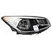 Dasbecan Halogen Headlight Compatible With Kia Soul 2014-2019 Left+Right Side Headlights Assembly Chrome Housing Replaces# 92101B2270 92102B2270 KI2502167 KI2503167