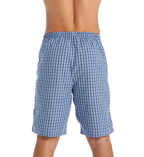 Image of Nautica Men's Soft Woven 100% Cotton Elastic Waistband Sleep Pajama Short