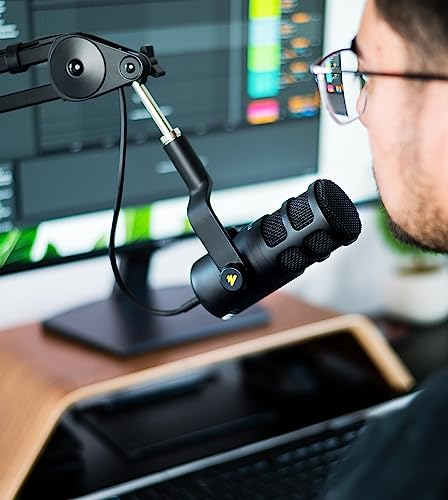 Maono AU-D100U Usb Dynamic Microphone, Podcast Recording Microphone With Gain Knob, Plug & Play, Metal Structure, Voice-Isolating Technology, Cardioid Studio Pc Mic For Streaming, Vocal thumb #8