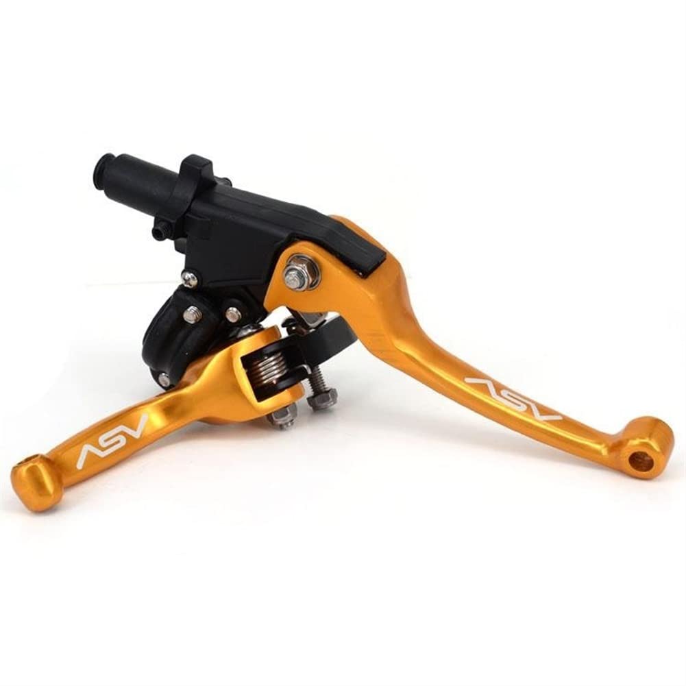 Manetas Moto Palancas de freno de embrague Dirt Bike Manillar Universal Maneta Freno Moto (Color : Orange set)