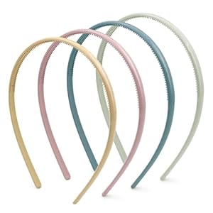 Headbands for Women – Plastic Thin Skinny Headbands – Plain Headbands for Girls DIY – Hair Bands Teeth Comb Headbands Halloween Comb – Multicolor