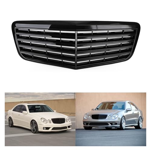 Calandre W211 noir brillant : accessoires de calandre avant pour E350 E500 2007 - 2