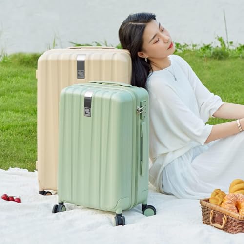 Hanke 20 Inch Carry On Luggage 22x14x9 Airline Approved Lightweight PC Hard Shell Suitcases with Wheels Tsa Luggage Rolling Suitcase Travel Luggage Bag for Weekender(Bamboo Green) - Thumbnail 7