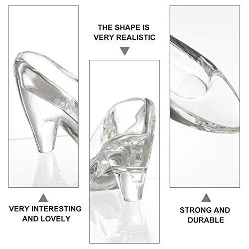 WINOMO Sapatinho de Cristal Sapatos de Salto Alto Sapatos de Cristal da Cinderela Estatueta Enfeites