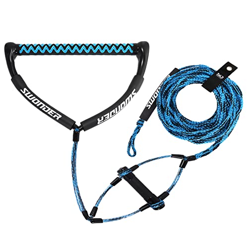 Swonder Wakeboard Rope 75ft - Water Ski Rope with Double Handle - 4 Sections Boat Tow Rope for Kneeboard, Wakeboard, Water Ski, and Tubing by Swonder - Used condition - US$30.39