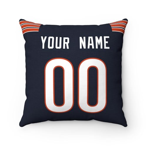 Image of ANTKING Chicago Throw Pillow Custom Any Name and Number Personalized Gift for Men Women Boys