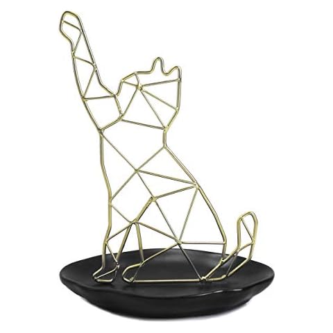 Bewaltz Jewelry Stand, Jewelry Organizer, Jewelry Tower, Earring Necklace Ring Organizer, Jewelry Stand with Tray (Cat) Cover