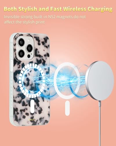 Coque de téléphone magnétique iPhone 15 Pro Max écaille rose - 5