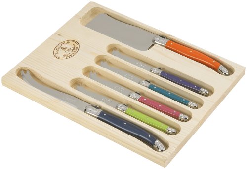 Laguiole Jean Dubost 97366 6 Pièces Fromage ABS London Mixés, Argent