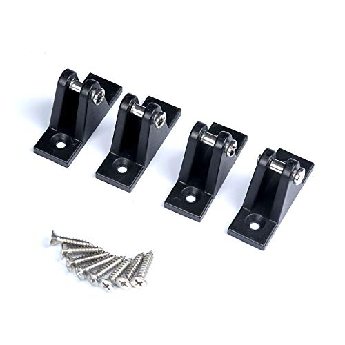 Mx Bimini Top Deck Hinge, Flat Mount Boating Equipment With Screws(4Pcs) #TOP2