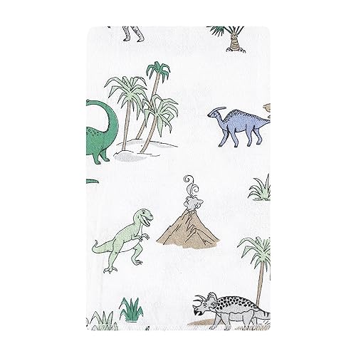 Luvable Friends Hudson Baby Flannel Burp Cloths 10pk, Pastel Dino2
