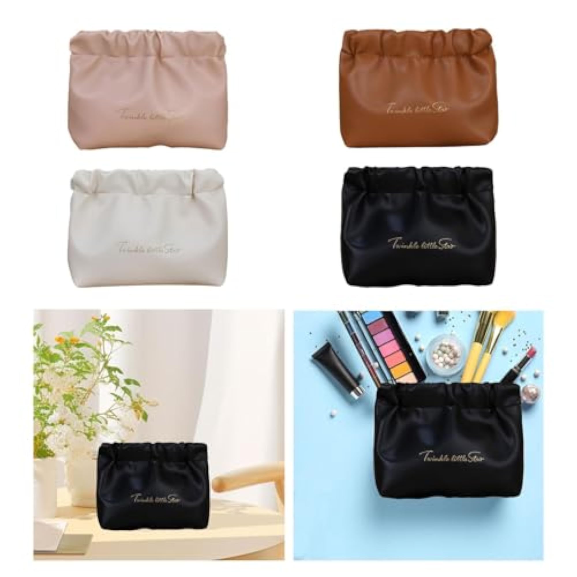 Hair Tie Organizer without Zipper Lightweight Makeup Pouch