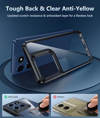 Image of FNTCASE for Moto G Stylus 2025 /2026 Clear Case with Screen Protector | Anti Yellowing, Military Grade Drop Protection, Rugged Shockproof Phone Cover, Transparent Cell Phone Case
