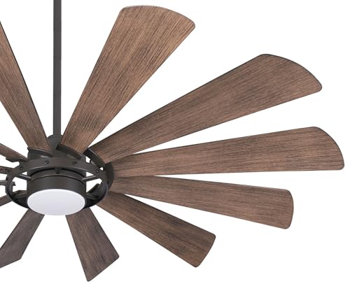 Minka-Aire F870L-ORB 65" Windmolen Outdoor Smart Ceiling Fan with LED Light and Remote Control, Oil Rubbed Bronze thumbnail 2
