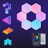 HEDCINLT Smart Hexagon Lights DIY Hexagon Led Light App & Remote Controlled & Music Sync Features...